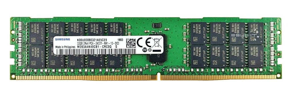 32GB 2Rx4 PC4-2400T DDR4-2400 Reg ECC Samsung HP 809083-091, Computers en Software, RAM geheugen