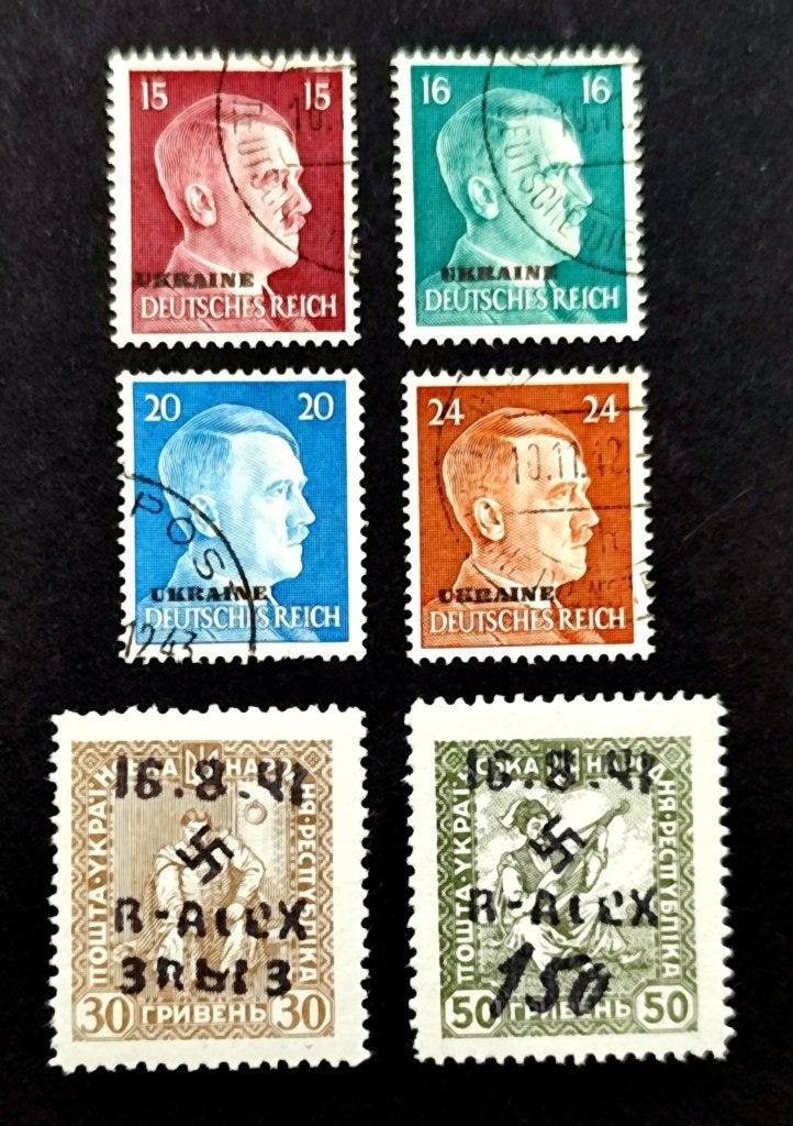 Deutsches Reich: 6X bezetting van Oekraïne 1941/42, Enlèvement ou Envoi, Autres périodes, Affranchi