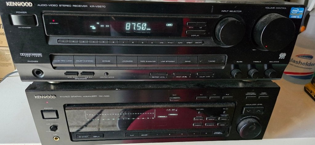 kenwood tuner verst. type kr-V5570 en equalizer type GE7030, Audio, Tv en Foto, Ophalen, Gebruikt, Overige merken