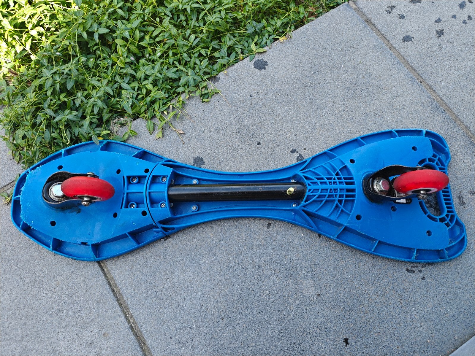 Waveboard straat blauw met lichtgevende rode wielen, Ophalen, Gebruikt, Waveboard