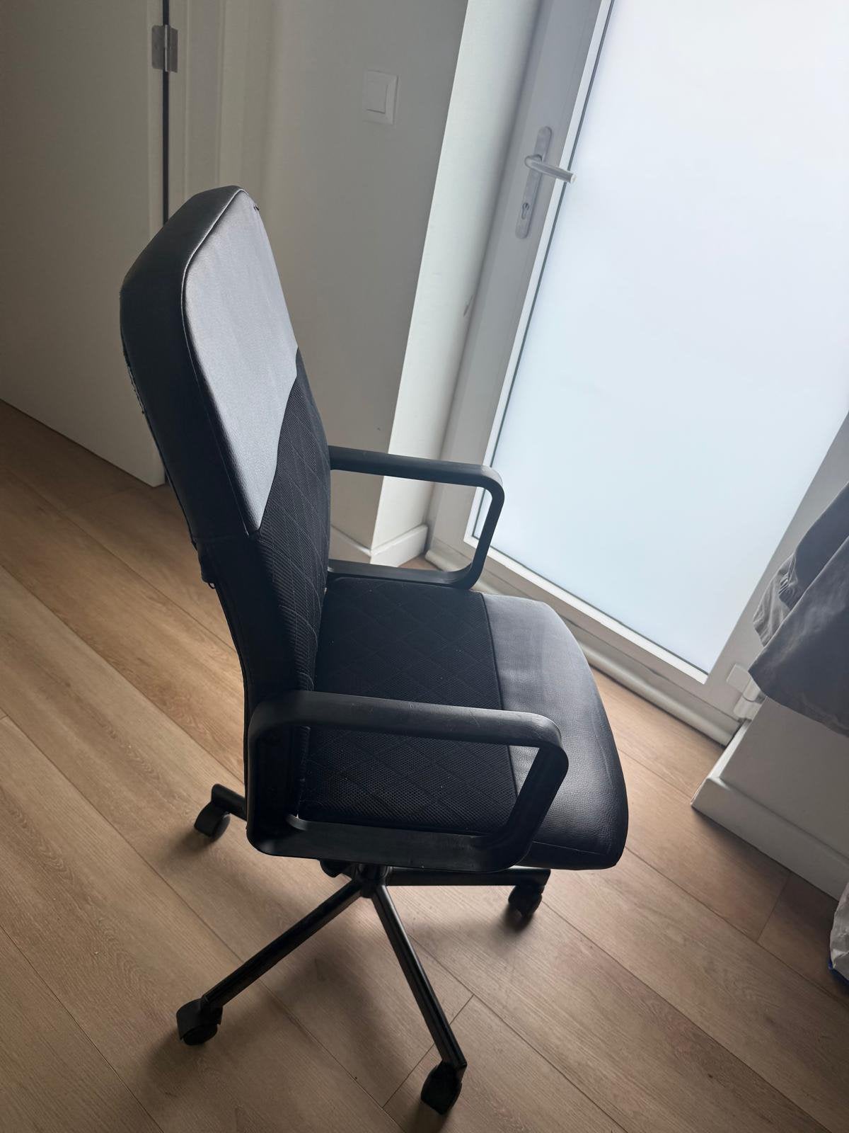 Bureau stoel, Ophalen, Gebruikt, Zwart, Ergonomisch