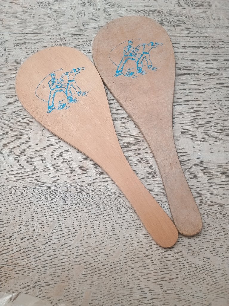 2 vintage houten badminton raketten, Ophalen