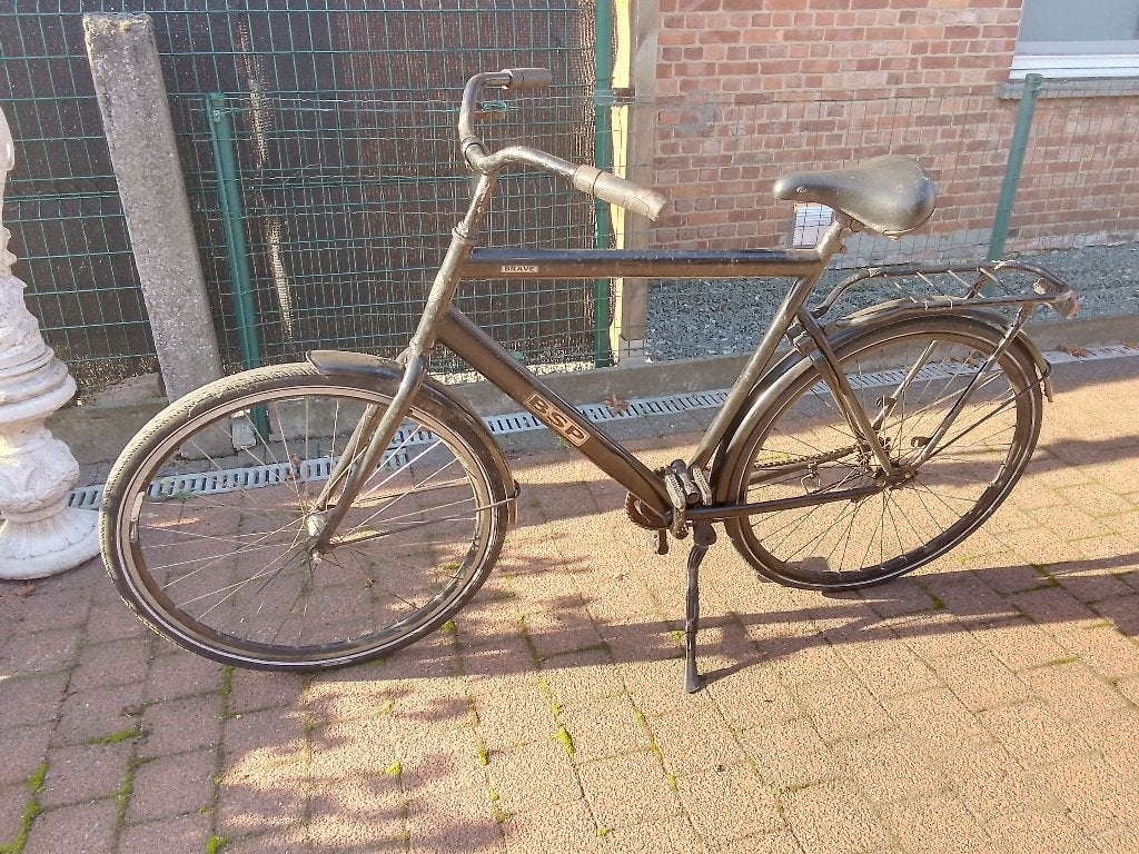 retro fiets, Ophalen