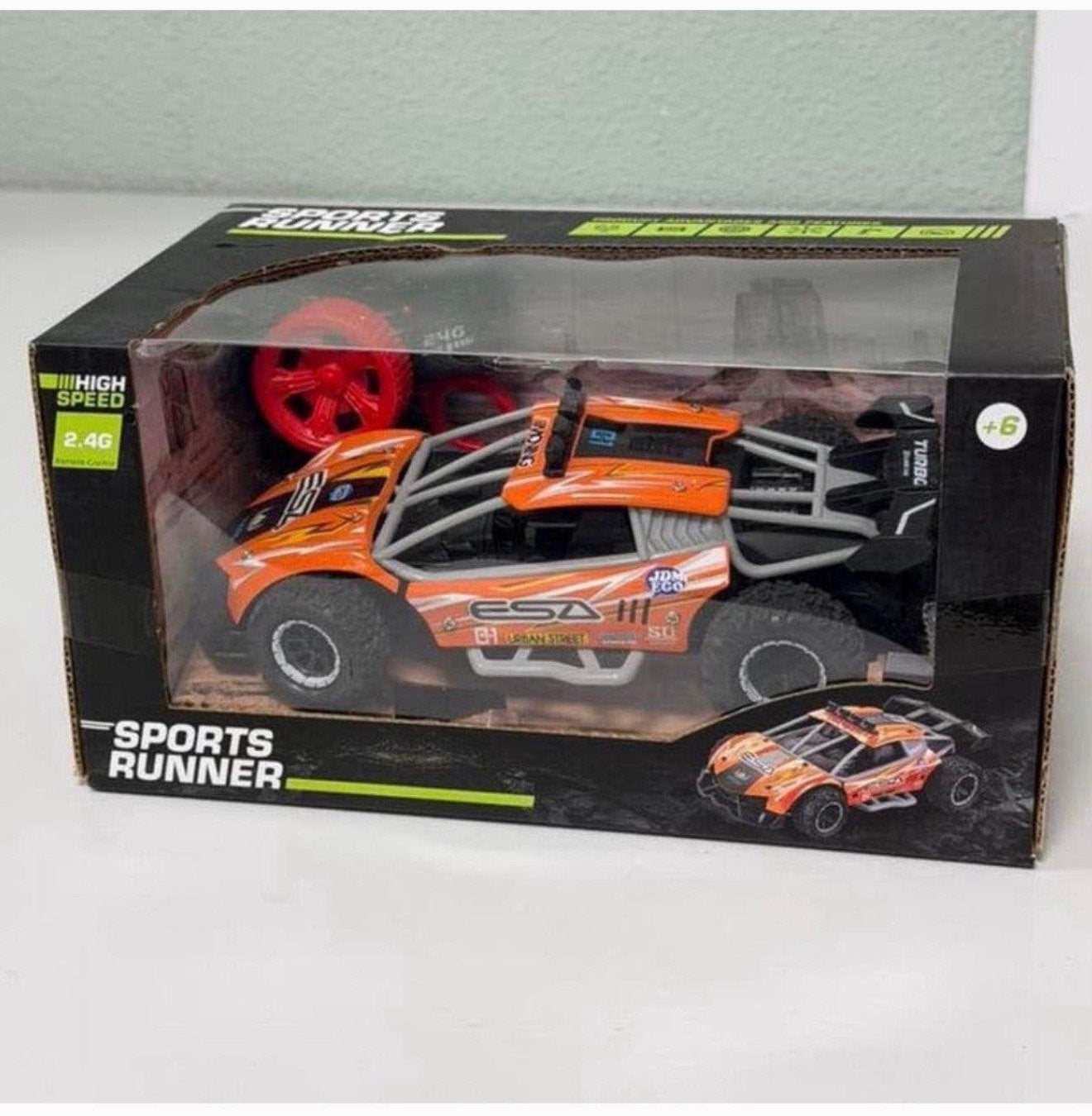 RC bestuurbare Auto Sports Runner 1:24 – Oplaadbaar – 2.4GHz, Elektro, Nieuw, Ophalen of Verzenden, Schaal 1:24