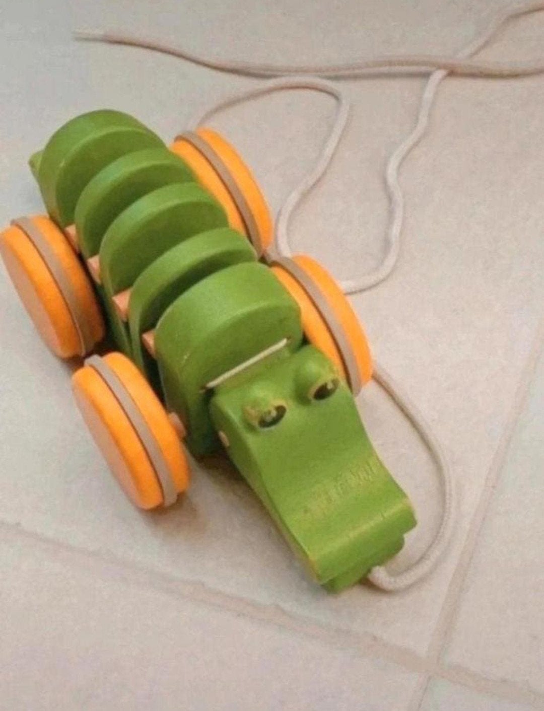 plan toys houten krokodil, Ophalen of Verzenden