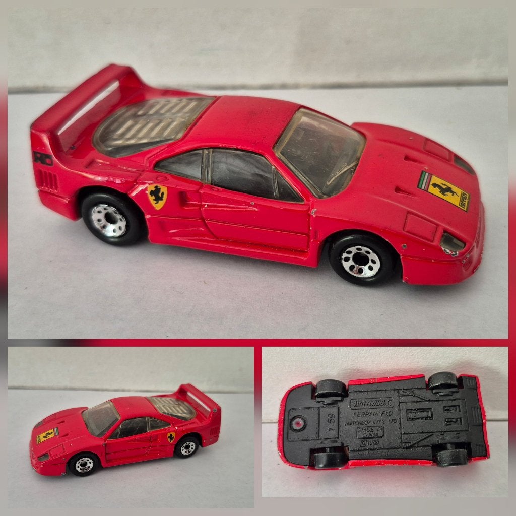 Matchbox ferrari F40, Hobby & Loisirs créatifs, Voitures miniatures | Échelles Autre, Enlèvement ou Envoi, Utilisé, Voiture