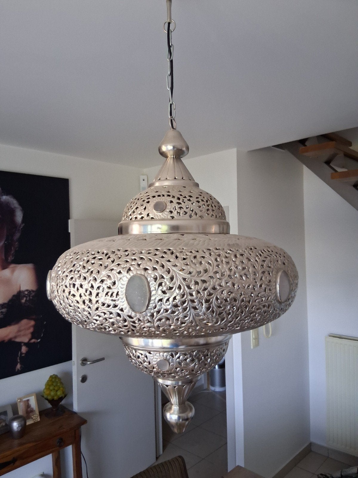 marokaanse luster, Huis en Inrichting, Ophalen, Zo goed als nieuw, Metaal, E27 (groot)