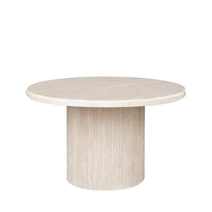 Table manger en travertin Ø130 Style japonais deluxe Nouveau, Maison & Meubles, Enlèvement ou Envoi