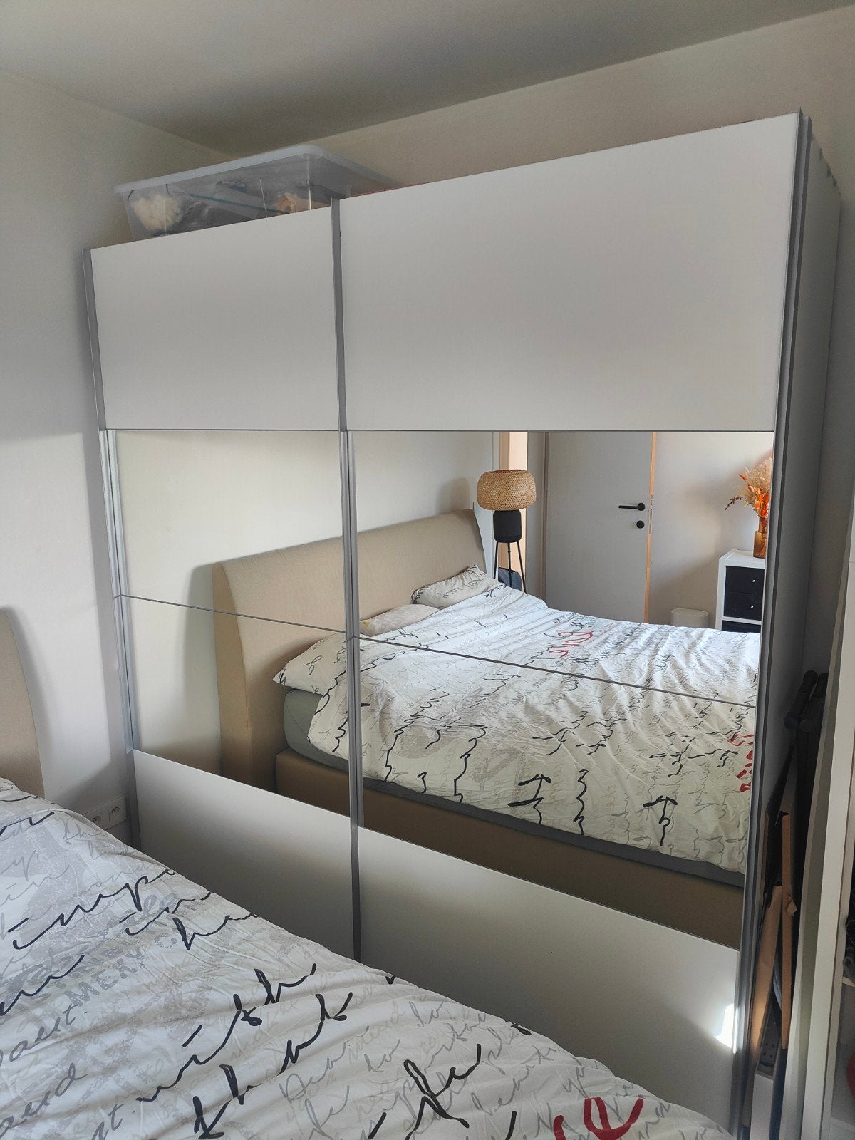 kleerkast wit met spiegel, Huis en Inrichting, Ophalen