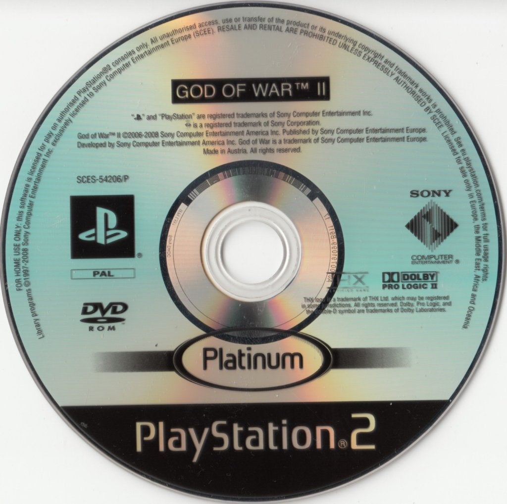 God of War II (2) Platinum (enkel de disk), Games en Spelcomputers, Avontuur en Actie, Vanaf 18 jaar, 1 speler, Ophalen of Verzenden