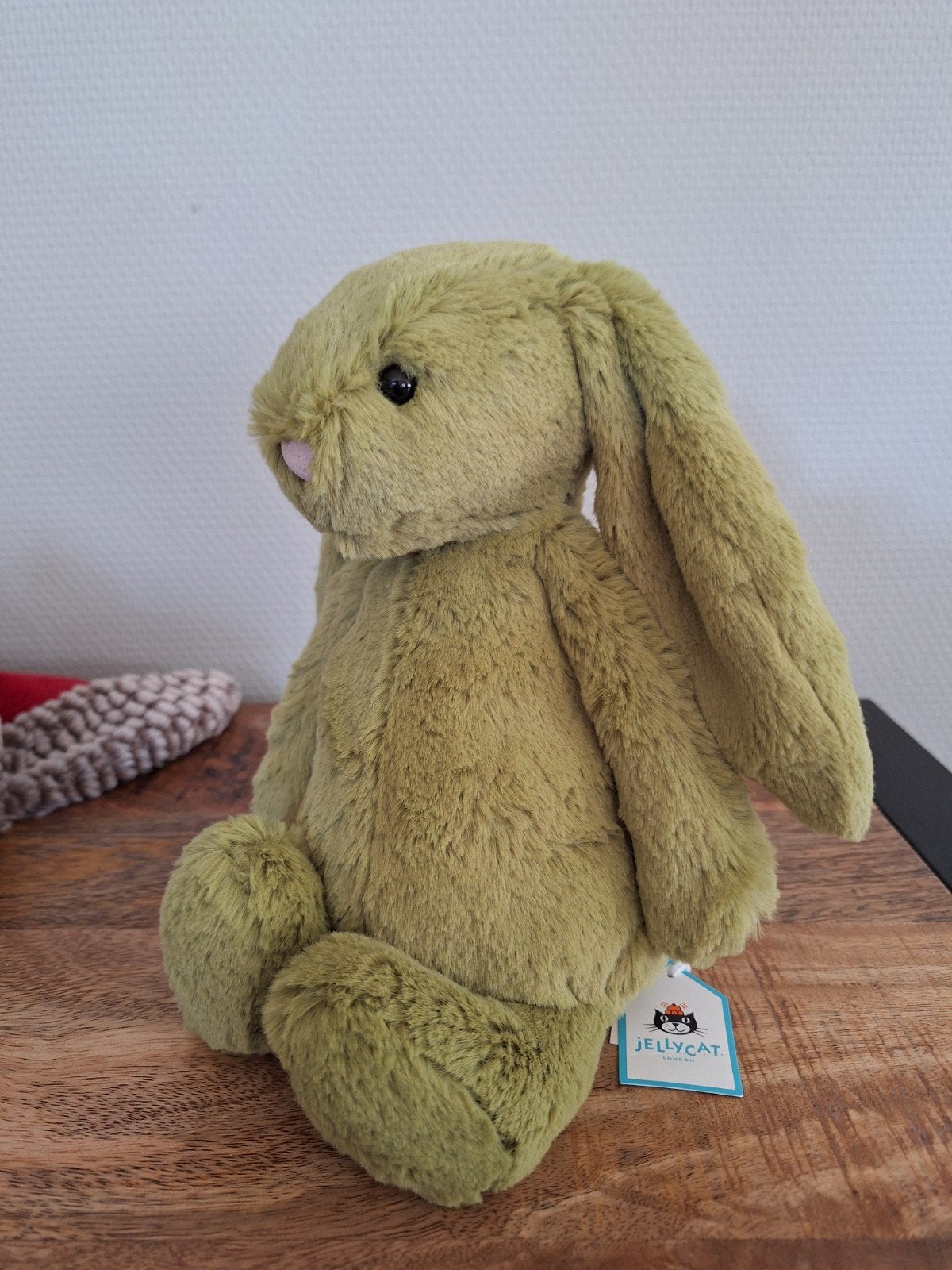 jellycat bashful moss bunny medium, Kinderen en Baby's, Ophalen of Verzenden, Met label, Jellycat