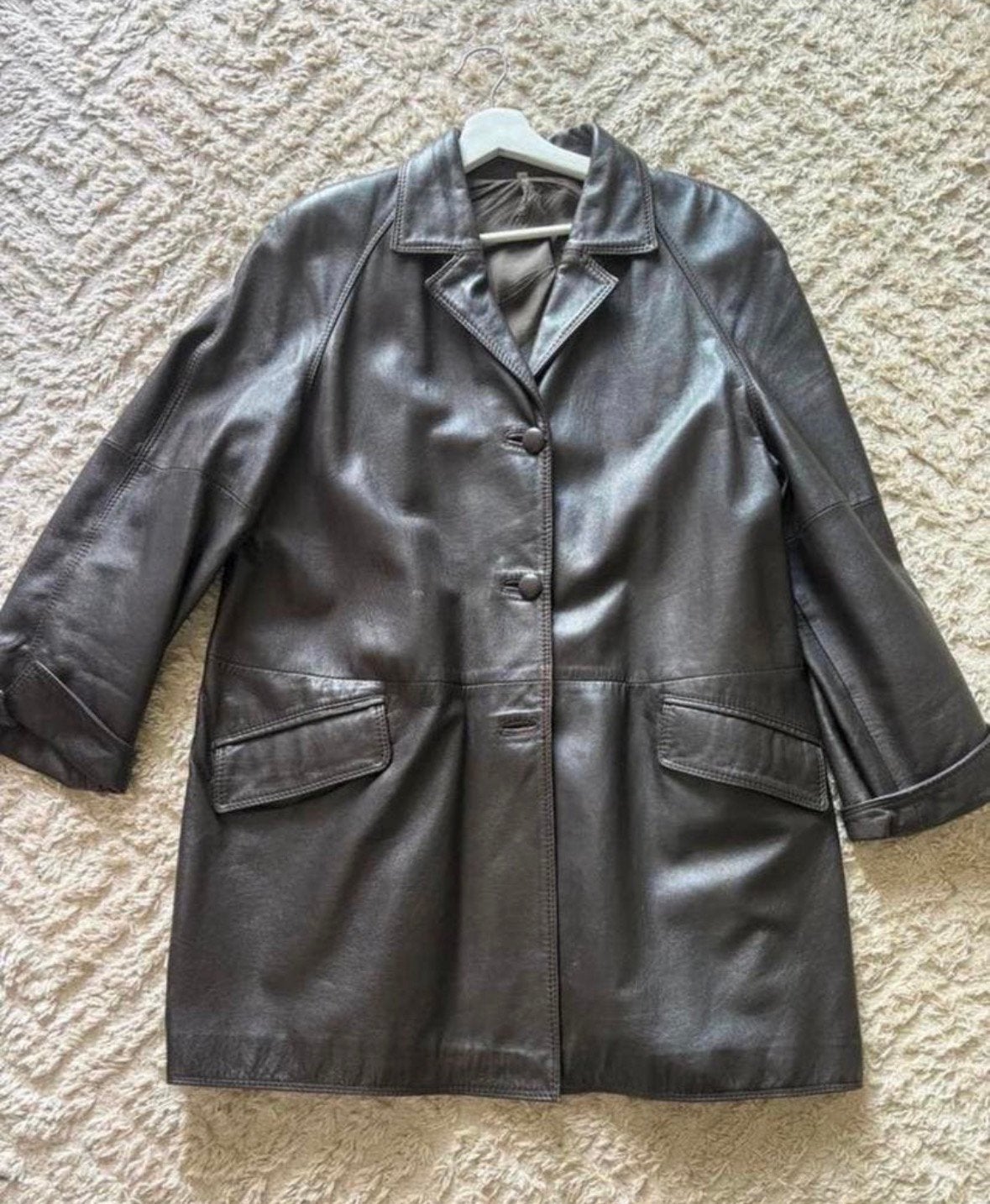 Vintage leren jasje, Kleding | Dames, Jassen | Winter, Ophalen, Zo goed als nieuw