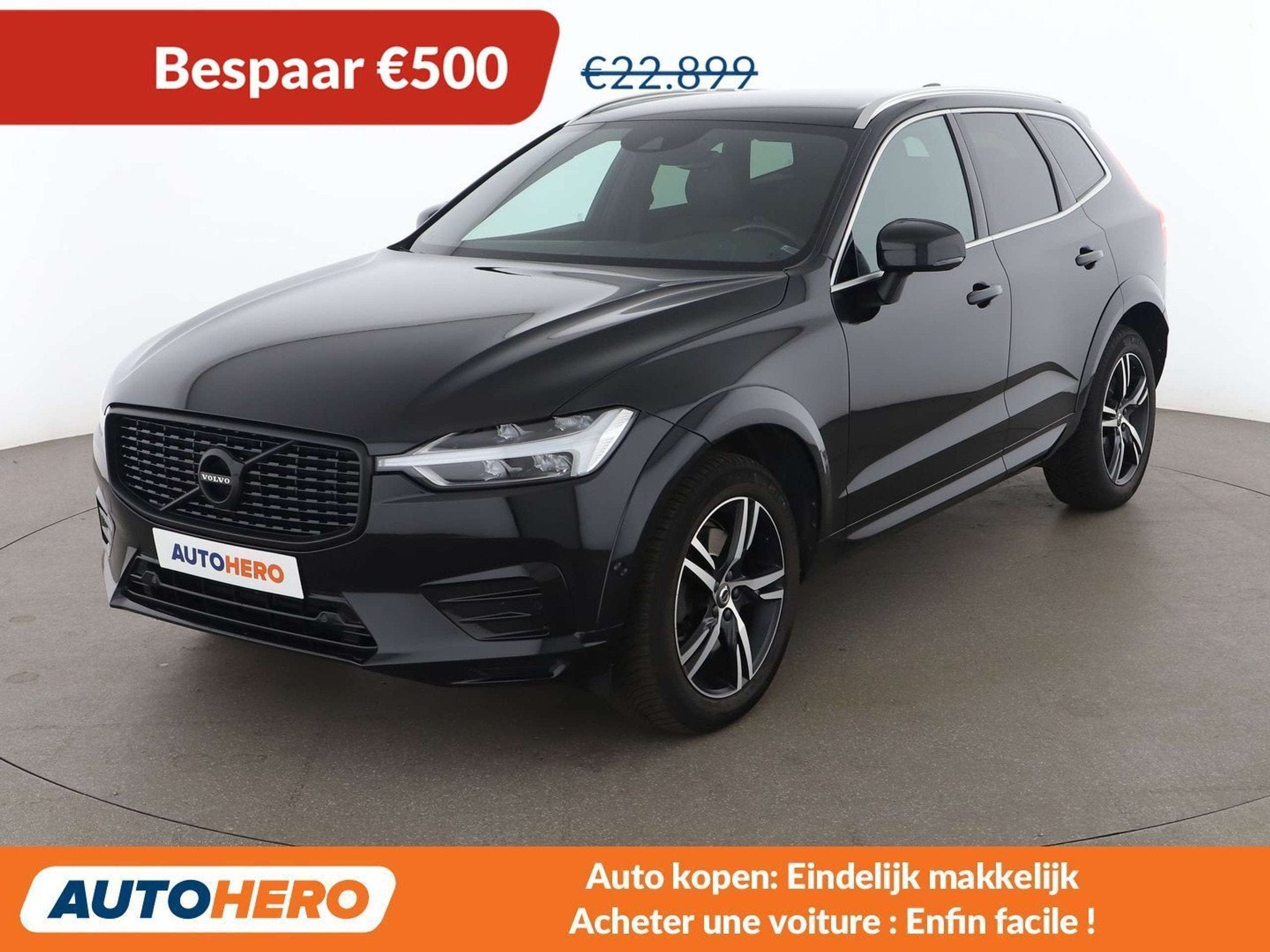 Volvo XC60 2.0 D4 R-Design 2WD (bj 2019, automaat), Auto's, Gebruikt, Zwart, 161 g/km, 1969 cc