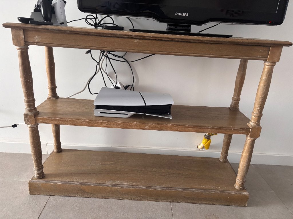 Houten bijzet kast, Ophalen, Gebruikt, 100 tot 150 cm, Minder dan 100 cm