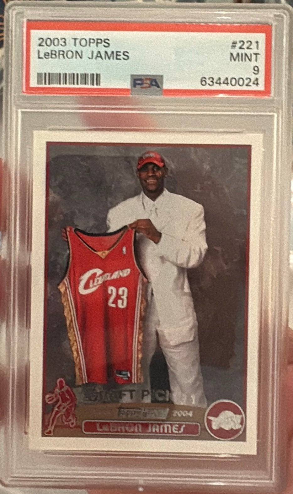 Lebron james RC topps 2003 psa 9, Verzenden, Zo goed als nieuw