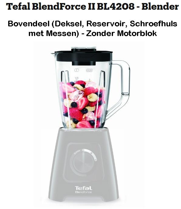 TEFAL Blender BL4208 Deksel Reservoir Schroefhuls met Messen, Ophalen of Verzenden, Zo goed als nieuw, Blender