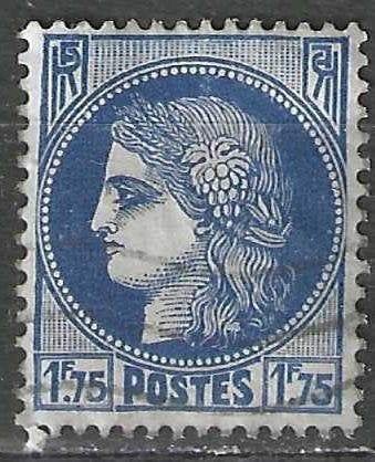 France 1938/1941 - Yvert 372 - Type Cérès - 1,75 F (ST), Envoi, Affranchi