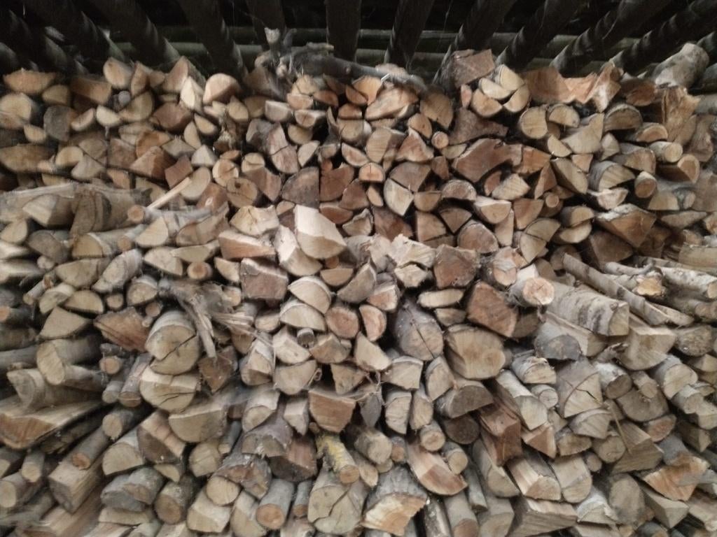 Brandhout wilg en berk te koop, 6 m³ of meer, Ophalen, Berkenhout, Blokken