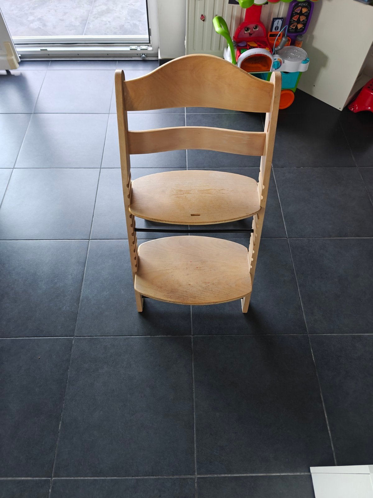 Stokke Tripp Trapp meegroeistoel - naturel hout, Ophalen, Gebruikt, Meegroeistoel, Stoelverkleiner