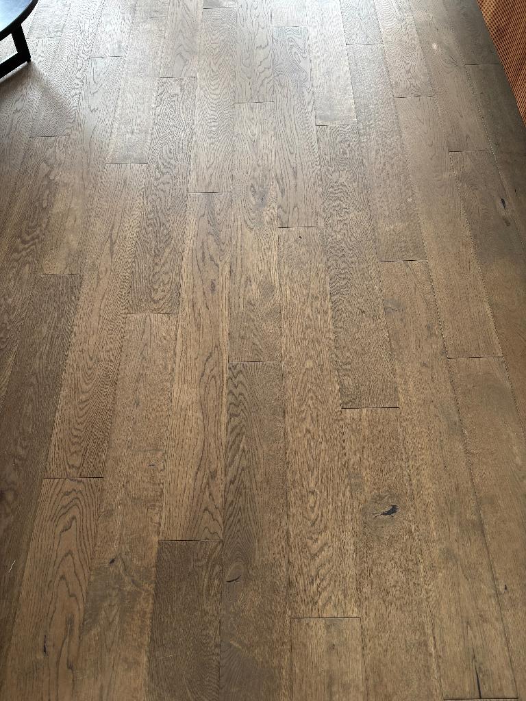 Laminaat met parketlaag, Doe-het-zelf en Bouw, Ophalen, Gebruikt, 50 tot 150 cm, 10 m² of meer