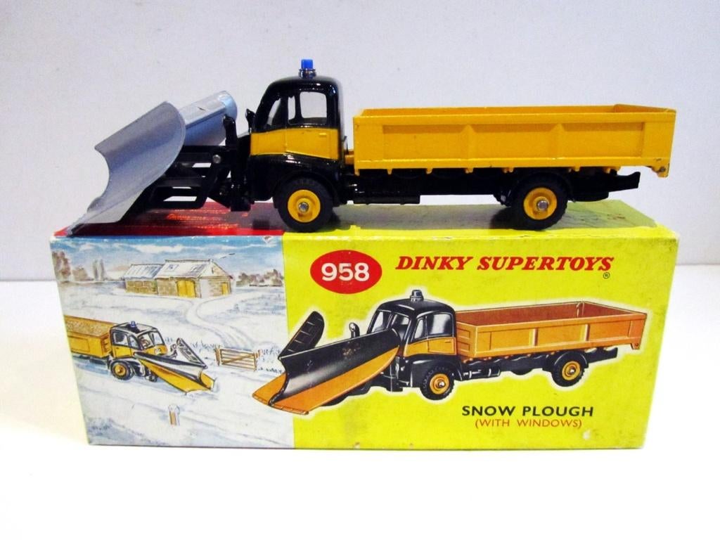 Zeldzame Vintage Dinky Supertoys Guy Warrior Snow Plough 958, Ophalen of Verzenden, Zo goed als nieuw, Bus of Vrachtwagen, Dinky Toys