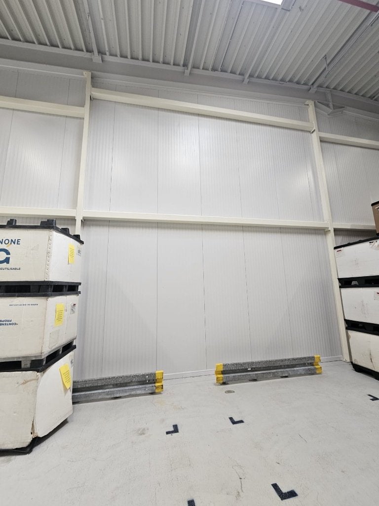 140 m² Panneaux muraux sandwich PIR microrib 80 mm, Enlèvement, Comme neuf, Autres matériaux, 50 à 100 mm