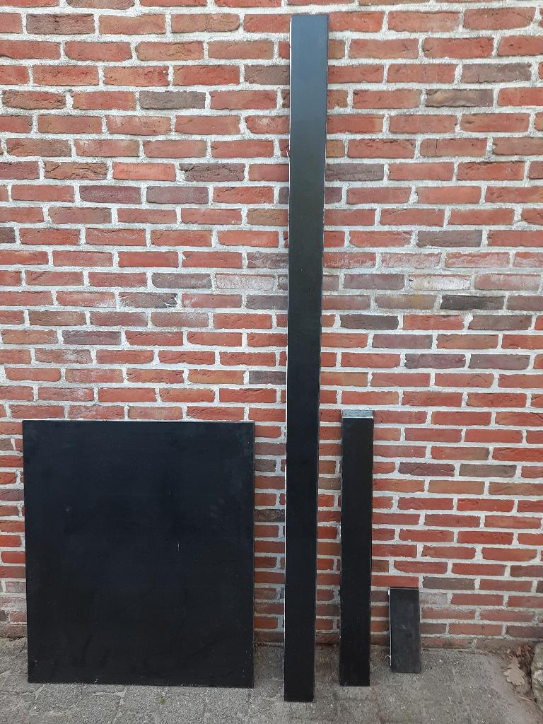 Natuurstenen spatwand met steenstrips, Doe-het-zelf en Bouw, Metselstenen, Ophalen, Gebruikt, Natuurstenen