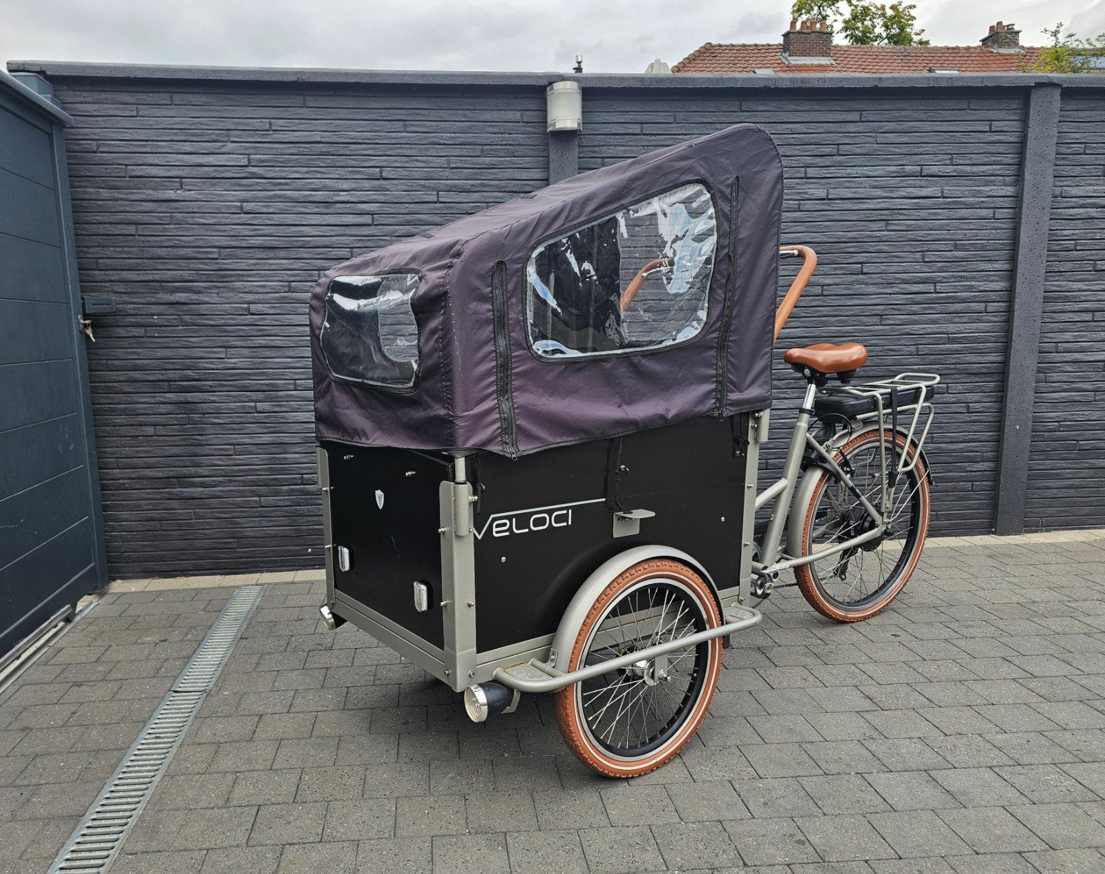 Elektrische bakfiets Veloci in heel goede staat, Fietsen en Brommers, Ophalen, Zo goed als nieuw, 4 kinderen of meer, Elektrisch