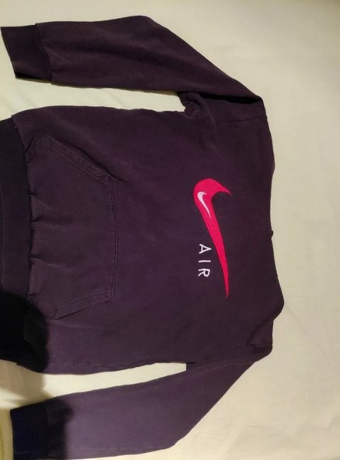 Sweat à capuche Nike Air noir avec swoosh rouge, Neuf, Nike, Taille 48/50 (M), Noir