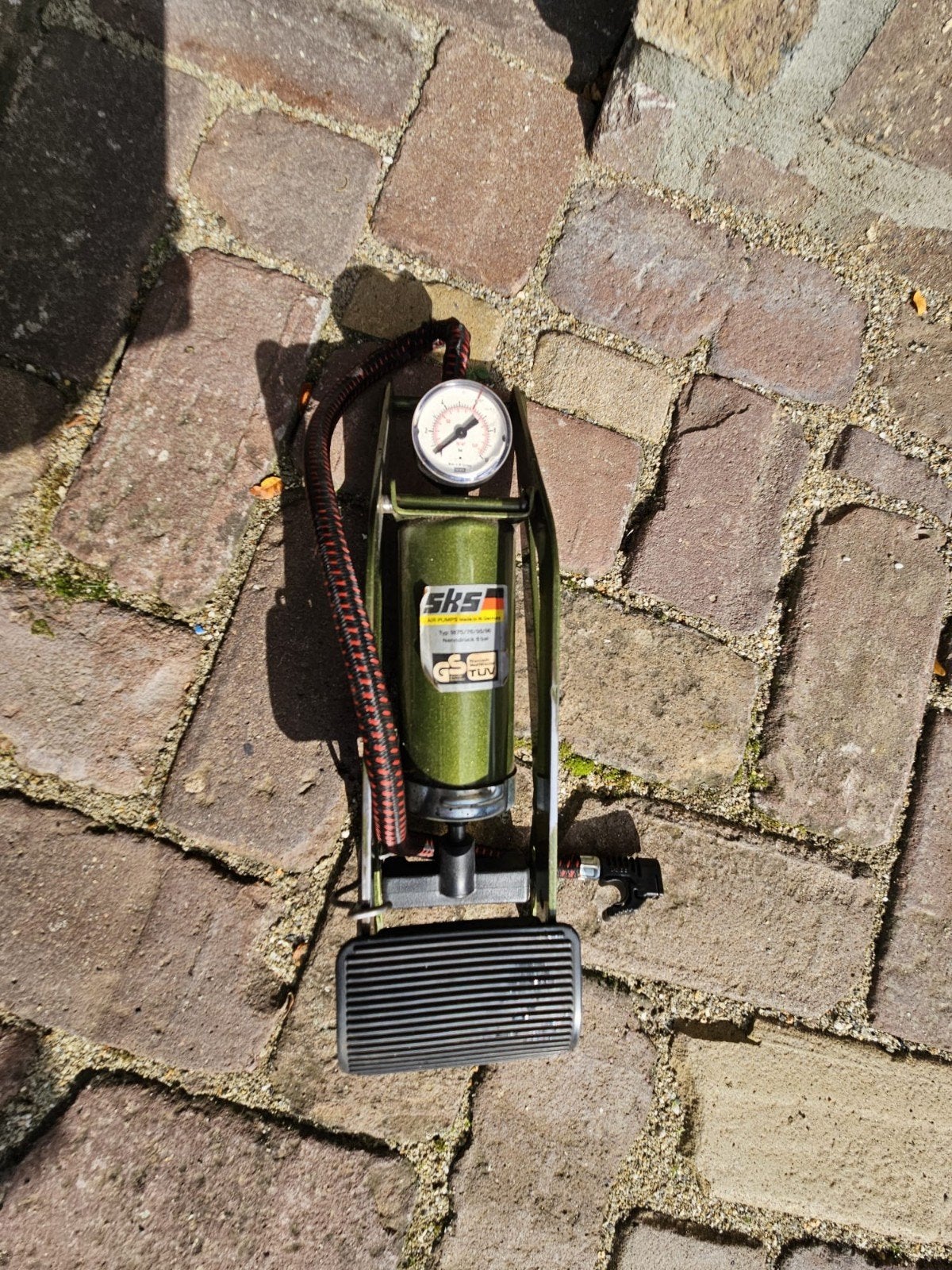 Fietspomp, Ophalen, Drukmeter