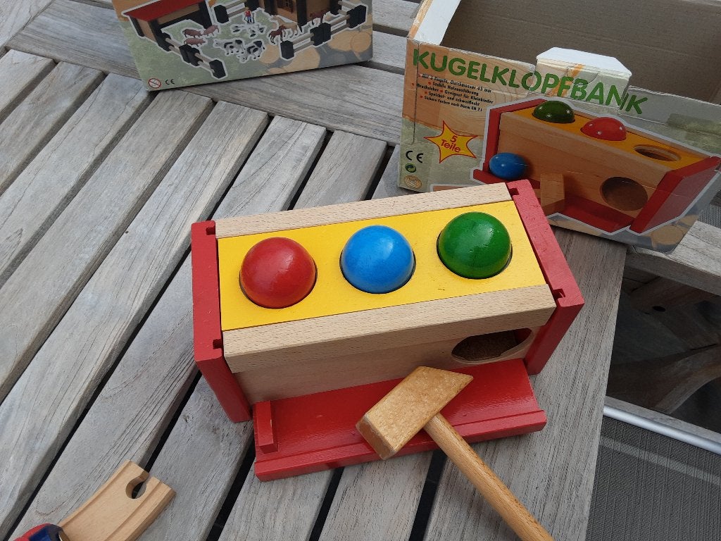 4 sets de jouets en bois, Enlèvement ou Envoi, Comme neuf, Autres types