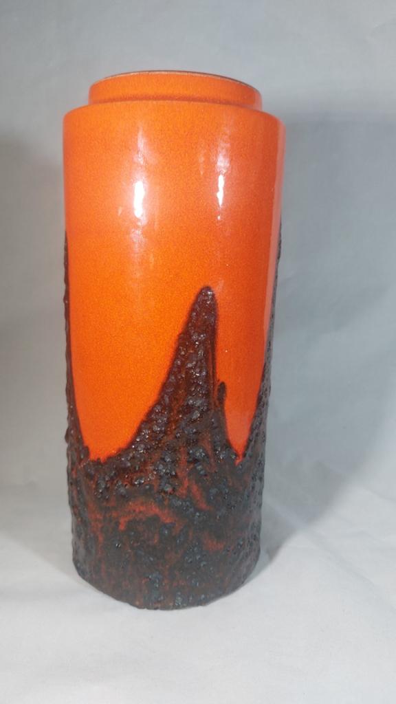 Vase à lave grasse vintage de l'Allemagne de l'Ouest - Scheu, Antiquités & Art, Enlèvement ou Envoi