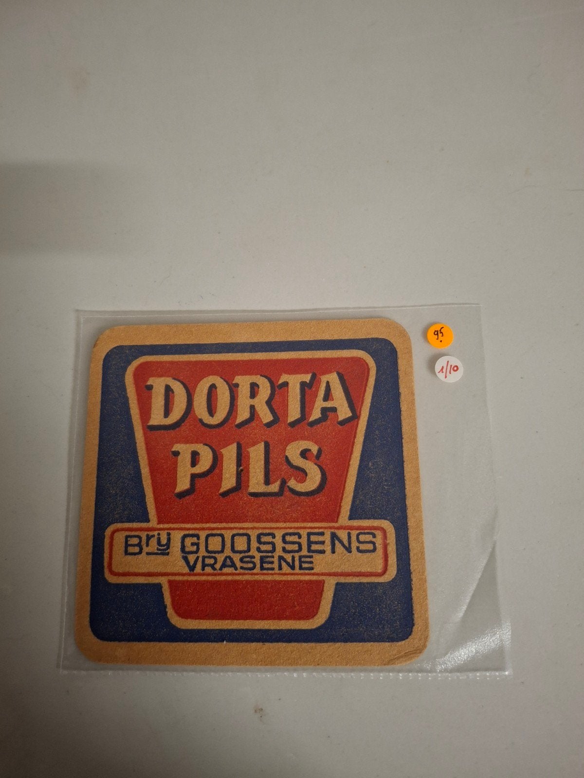 Oud bierviltje dorta pils goossens vrasene, Verzamelen, Ophalen of Verzenden