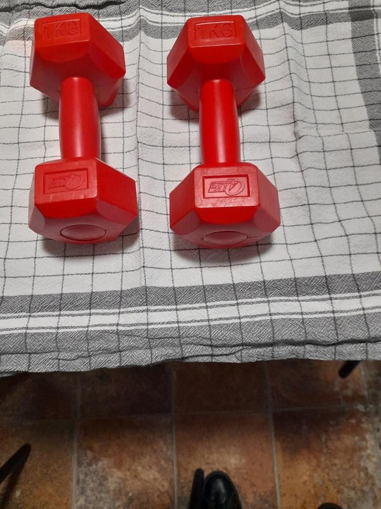Tekoop gewichten 1 kilo, Sport en Fitness, Fitnessmaterialen, Ophalen