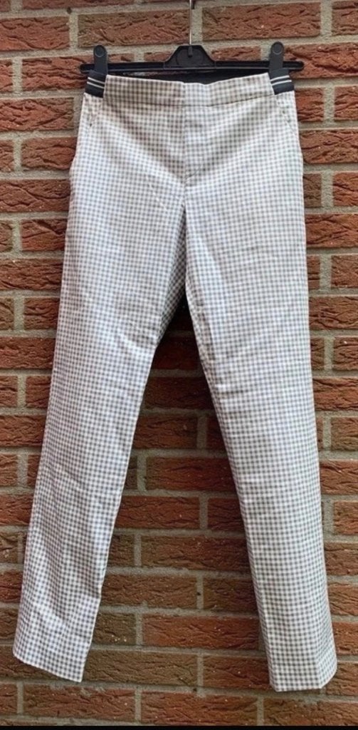 Uniqlo geruit stretch broek - Mt XS, Uniqlo, Enlèvement ou Envoi, Taille 34 (XS) ou plus petite, Gris