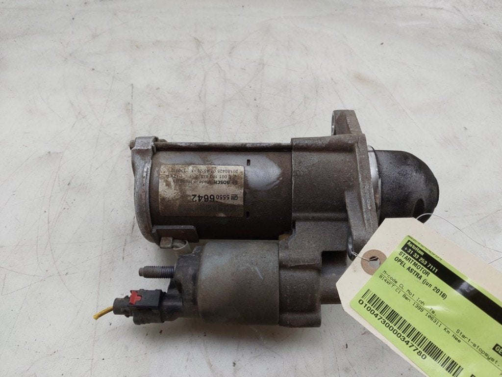 DÉMARREUR Opel Astra K (|55496055|55506642|95527121|), Robert Bosch AG, Opel, Utilisé, Robert-Bosch-Allee 1
74232  Abstatt, DE