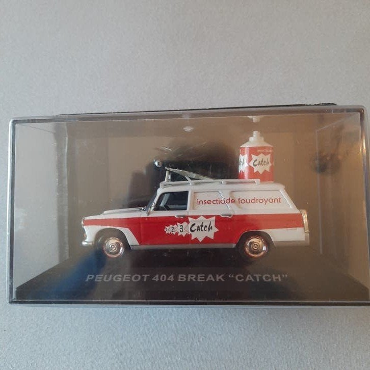 PUBLICITEITSAUTO´s 1:43*TOUR DE FRANCE*PEUGEOT 404 "CATCH"NE, Hobby en Vrije tijd, Ophalen, Nieuw, Auto, Overige merken