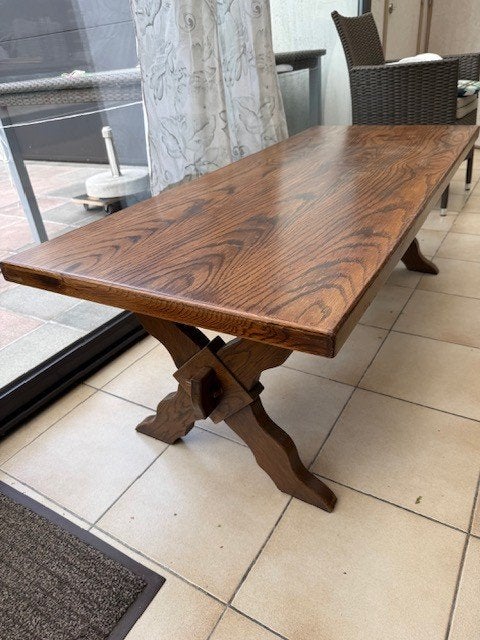 Salontafel Eik klassiek, Ophalen, Gebruikt, 100 tot 150 cm, Klassiek