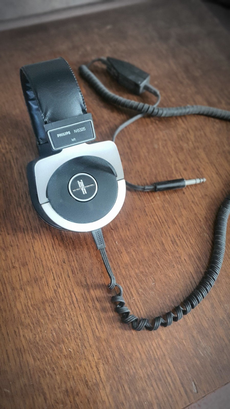 Vintage Philips N6325 Electret koptelefoon, TV, Hi-fi & Vidéo, Casques audio, Philips, Enlèvement ou Envoi, Argent, Utilisé