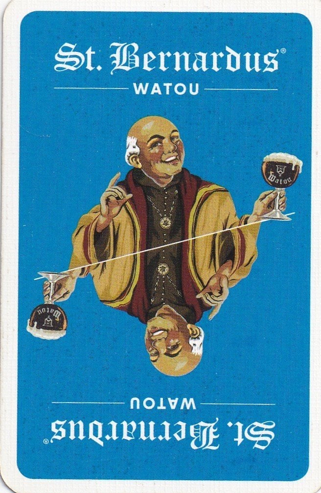 B 25 / S K ST BERNARDUS WATOU FEL BLAUW, Enlèvement ou Envoi, Neuf, Carte(s) à jouer