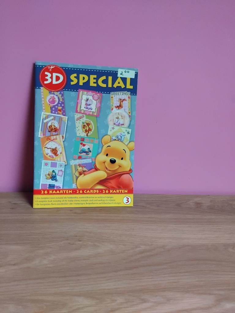 Disney 3D Boek Winnie de Pooh & Kerstkaarten, Hobby en Vrije tijd, Ophalen, Nieuw, Disney