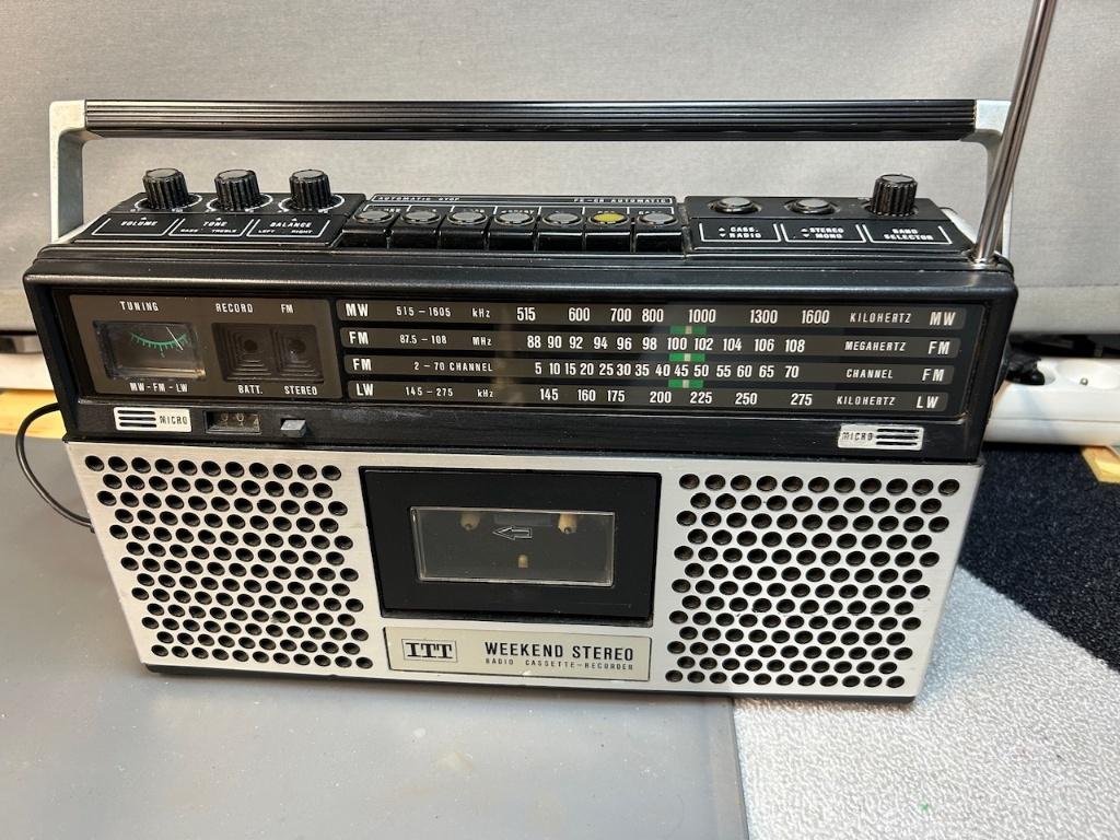 ITT WEEKEND stereoradiocassette, Ophalen