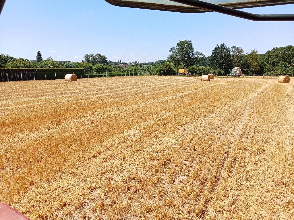 Gerstestro in ronde balen, Enlèvement