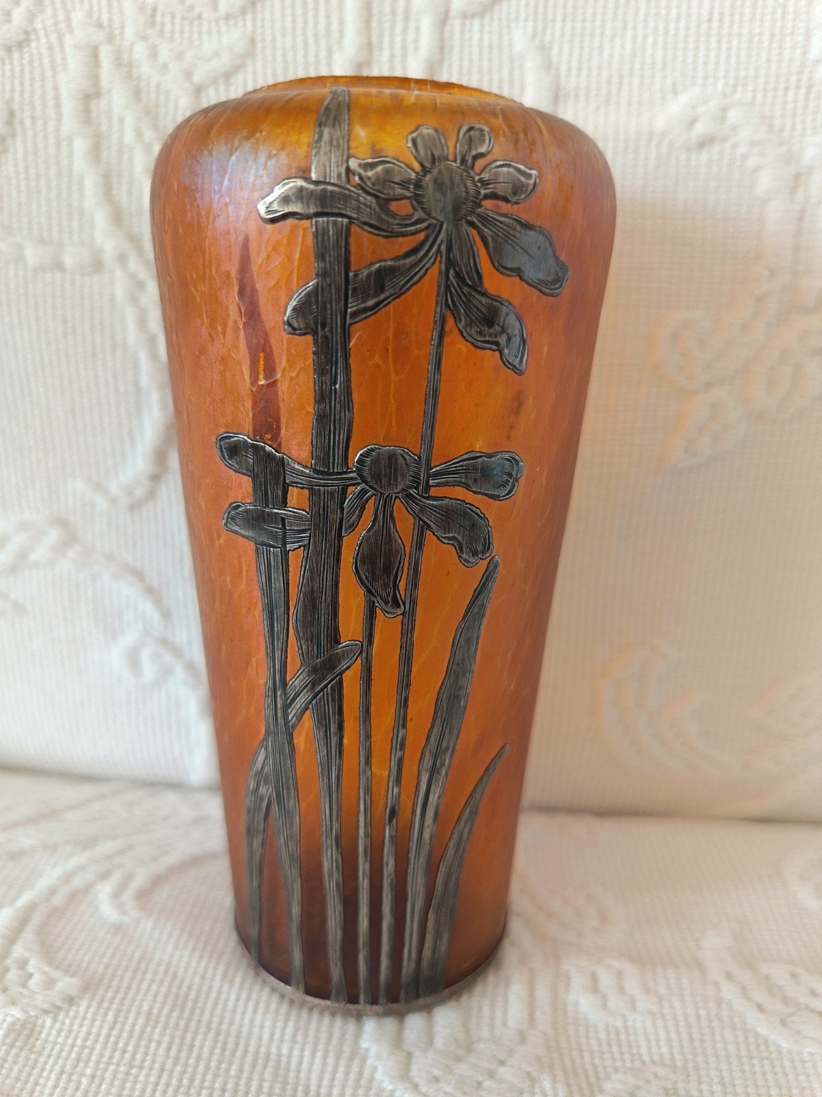 Kralik Bohemian Cygretiaanse Art Nouveau-vaas van 12,50 cm, Ophalen of Verzenden
