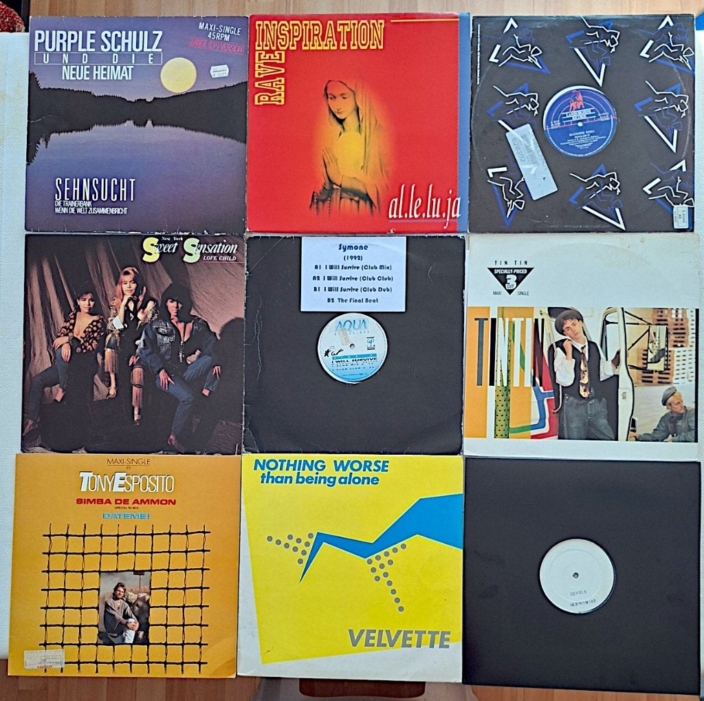 9 Maxi Singles, 12", Electronic (3), CD & DVD, 12 pouces, Enlèvement ou Envoi, Utilisé, Electro