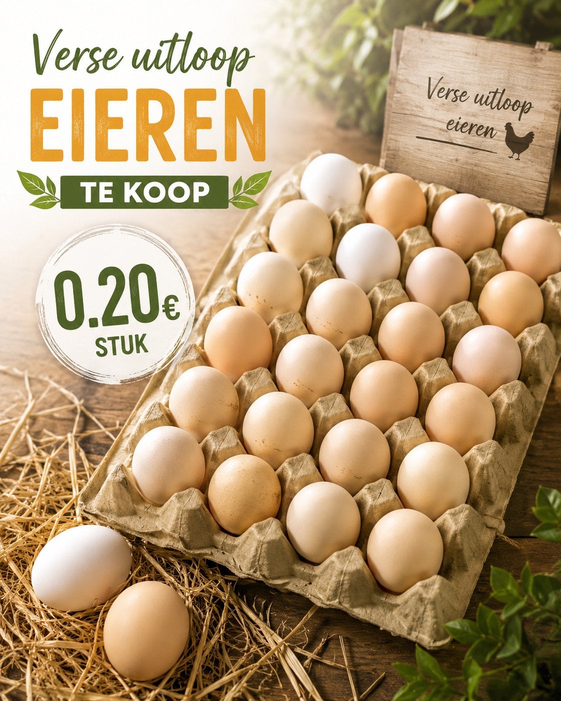 Verse eitjes, Diversen, Levensmiddelen, Ophalen of Verzenden