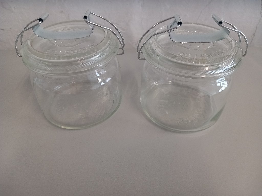 Bocaux "Weck" 1/2 litre (conserve, confiture, batch cooking), Enlèvement, Comme neuf, Verre