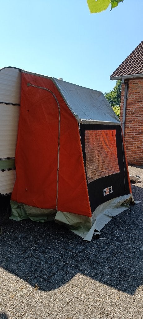 Winter tent voor aan caravan, Caravans en Kamperen, Ophalen, Gebruikt, Polyester, Overige merken