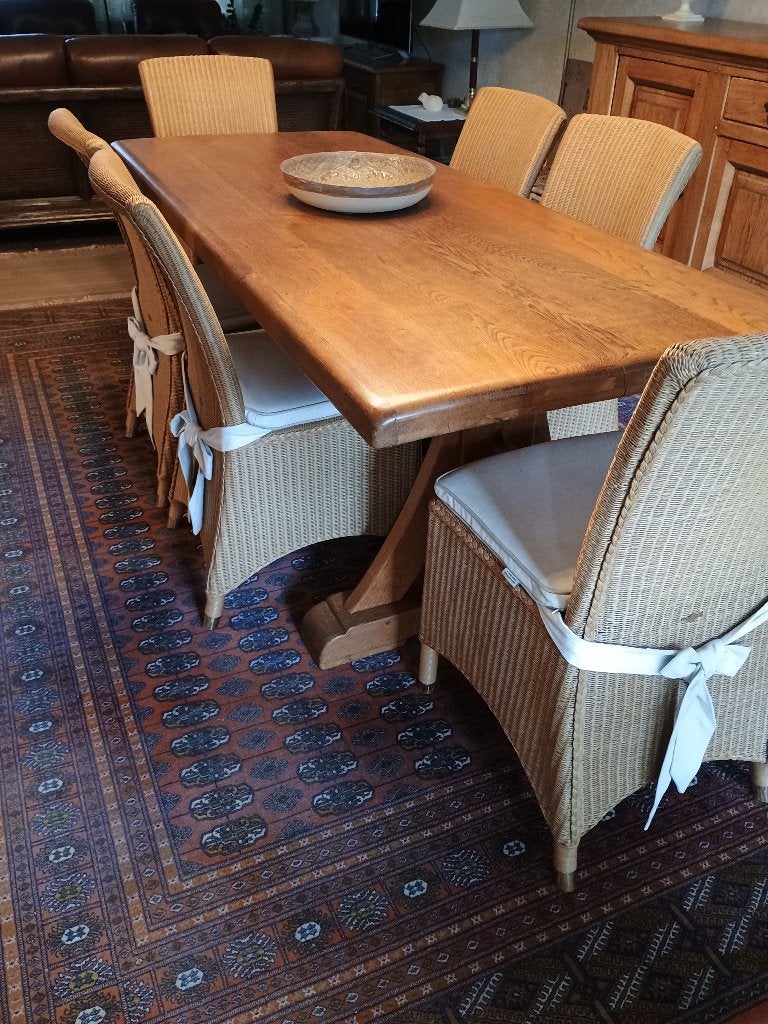 Tafel eetkamer, Huis en Inrichting, Tafels | Eettafels, Ophalen, Vlaams klassiek, Eikenhout, 50 tot 100 cm
