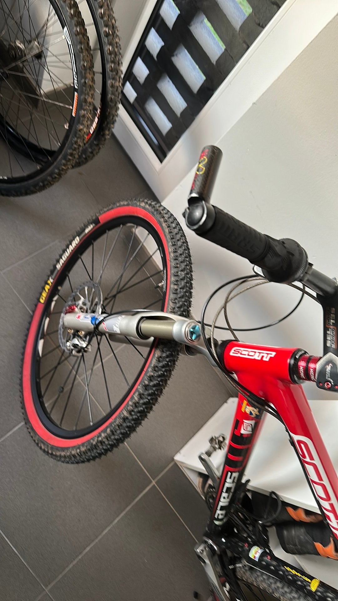 Mountenbike scot carbon fox veering, Fietsen en Brommers, Ophalen of Verzenden, Zo goed als nieuw